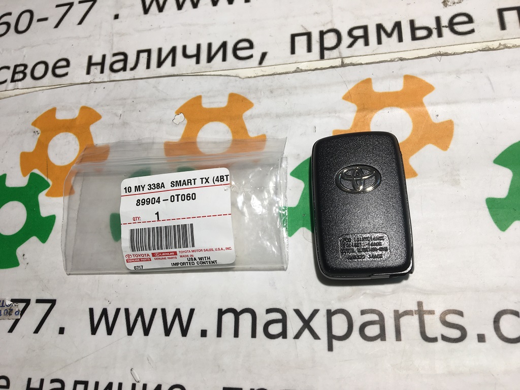 899040T060 89904-0T060 Оригинальный новый смарт ключ зажигания от машины  Toyota Venza